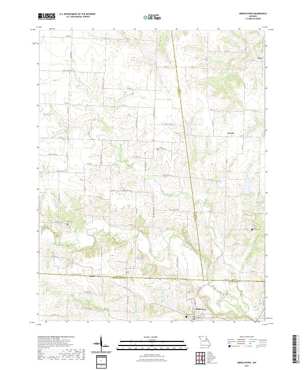Middletown, MO — USGS 7.5-minute topo (2021)