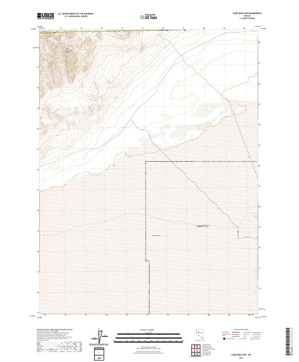 Lone Rock NW, NV — USGS 7.5-minute topo (2021)