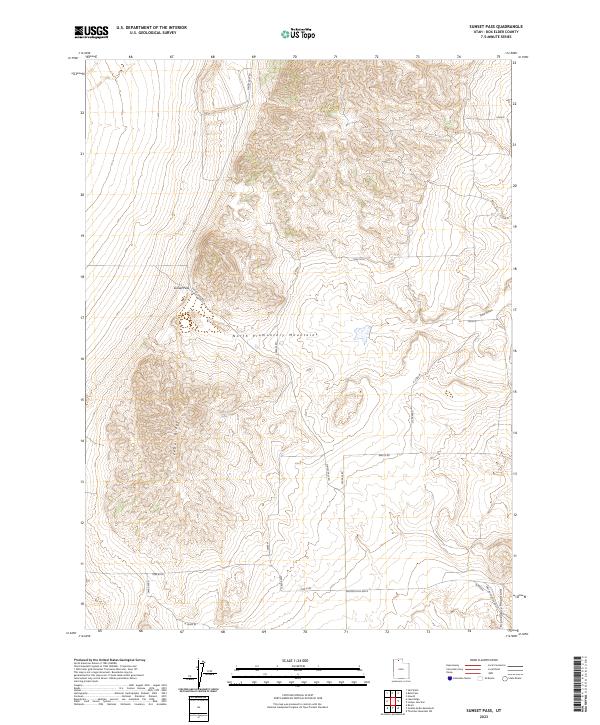 Sunset Pass, UT — USGS 7.5-minute topo (2023)