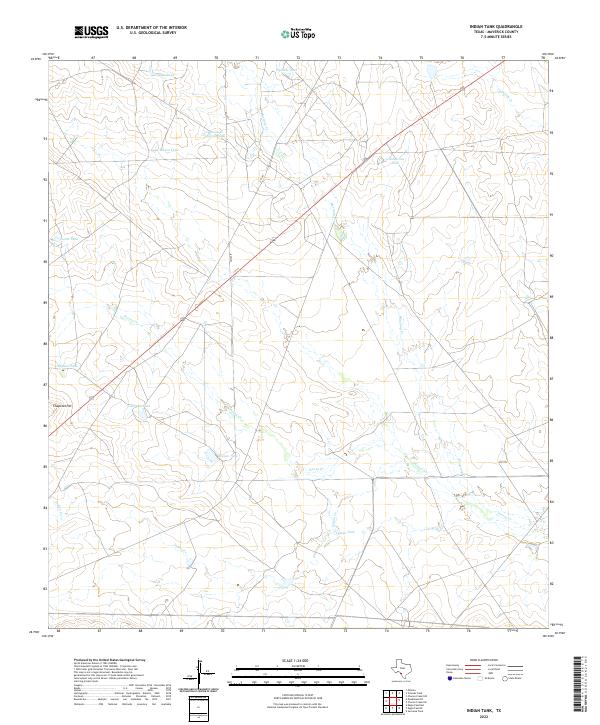 Indian Tank, TX — USGS 7.5-minute topo (2022)