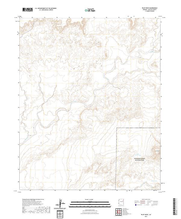 Pilot Rock, AZ — USGS 7.5-minute topo (2021)