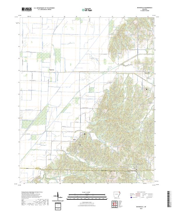 Boydsville, AR — USGS 7.5-minute topo (2024)