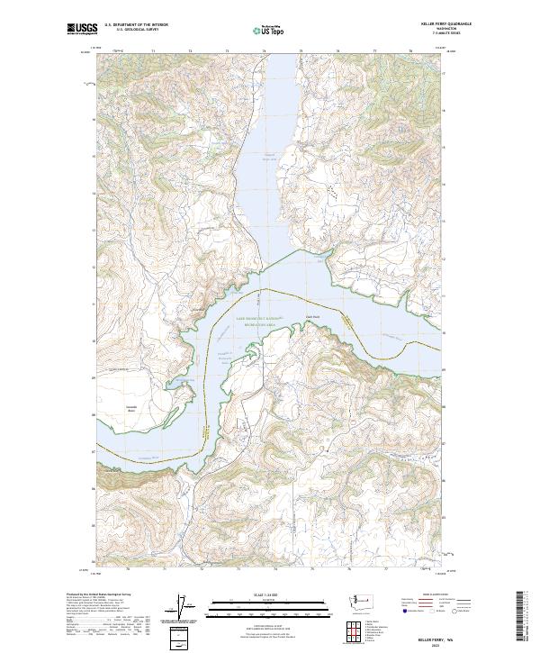 Keller Ferry, WA — USGS 7.5-minute topo (2023)