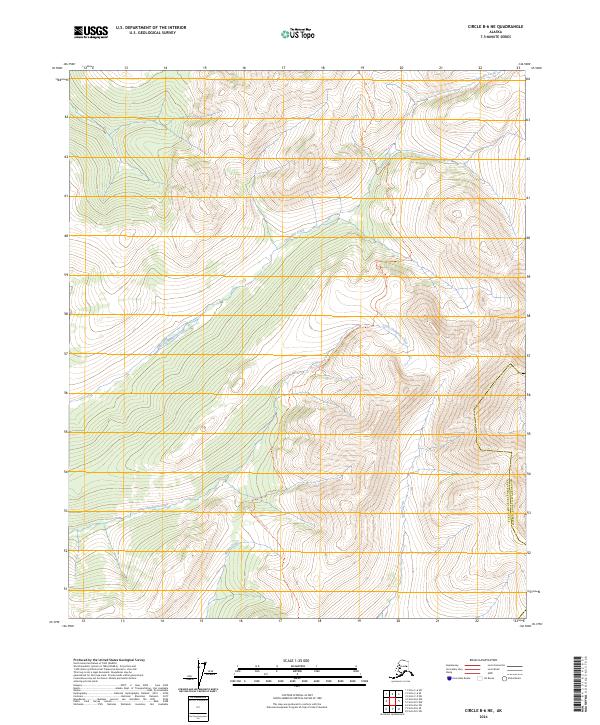 Circle B-6 NE, AK — USGS 7.5-minute topo (2024)