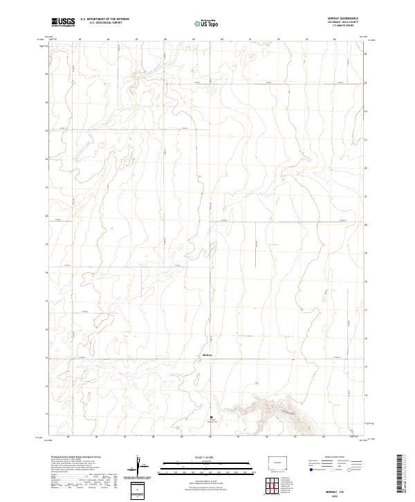 Midway, CO — USGS 7.5-minute topo (2022)