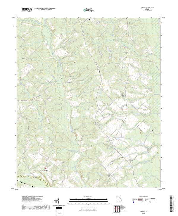 Jordan, GA — USGS 7.5-minute topo (2024)