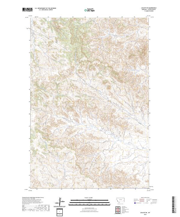 Locate SW, MT — USGS 7.5-minute topo (2024)