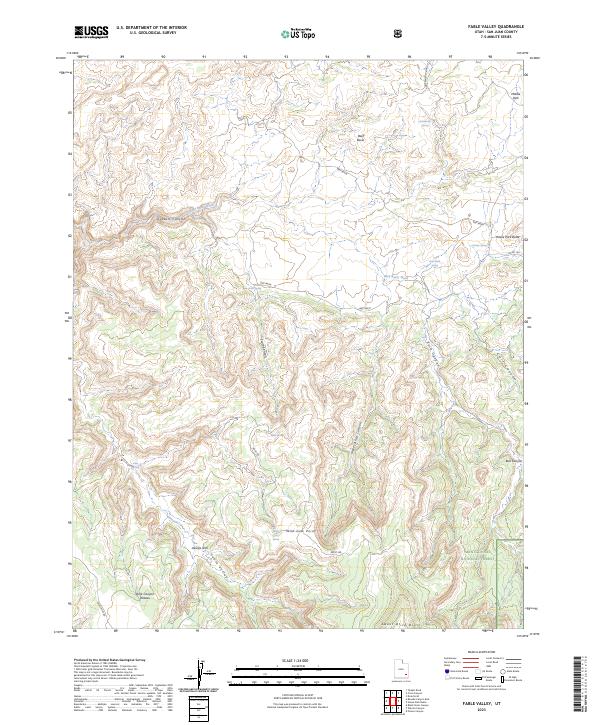 Fable Valley, UT — USGS 7.5-minute topo (2023)