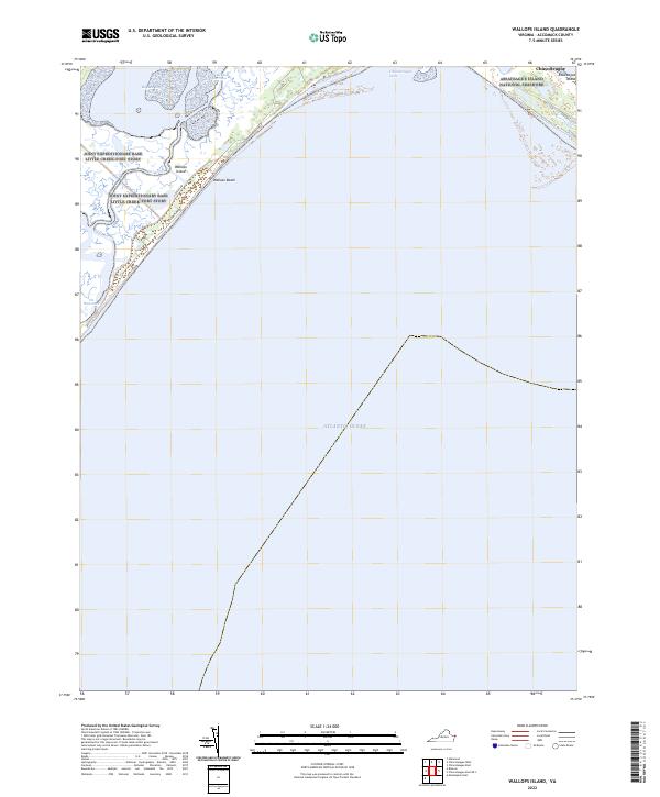 Wallops Island, VA — USGS 7.5-minute topo (2022)