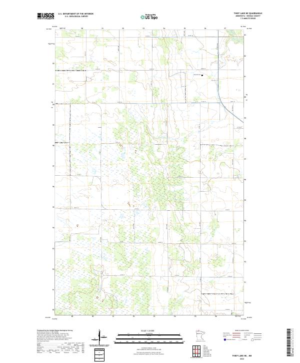 Thief Lake NE, MN — USGS 7.5-minute topo (2022)