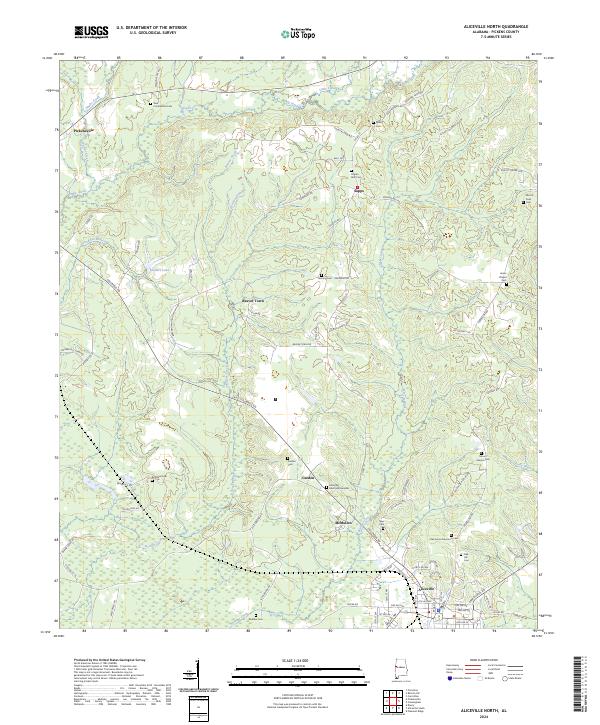 Aliceville North, AL — USGS 7.5-minute topo (2024)