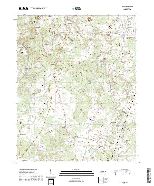Verona, TN — USGS 7.5-minute topo (2022)