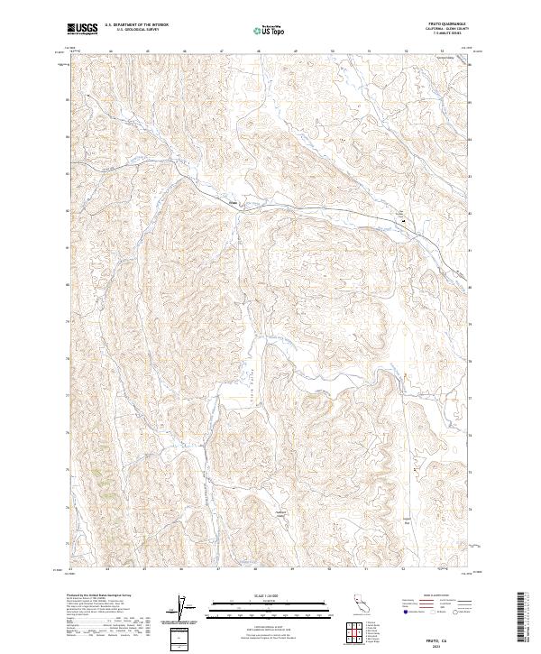 Fruto, CA — USGS 7.5-minute topo (2023)