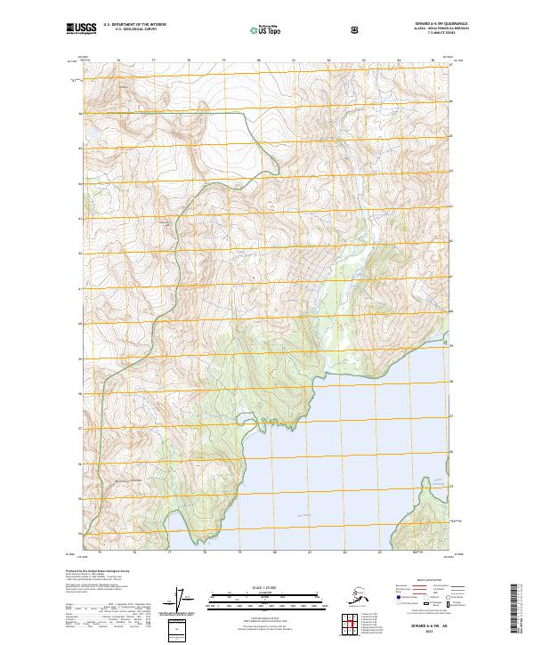 Seward A-6 SW, AK — USGS 7.5-minute topo (2023)