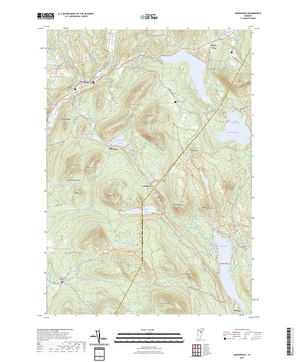 Marshfield, VT — USGS 7.5-minute topo (2024)