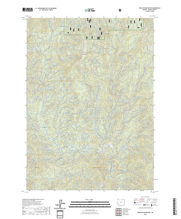 Skeleton Mountain, OR — USGS 7.5-minute topo (2023)