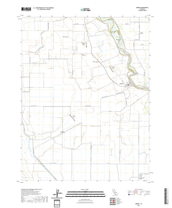 Grimes, CA — USGS 7.5-minute topo (2021)