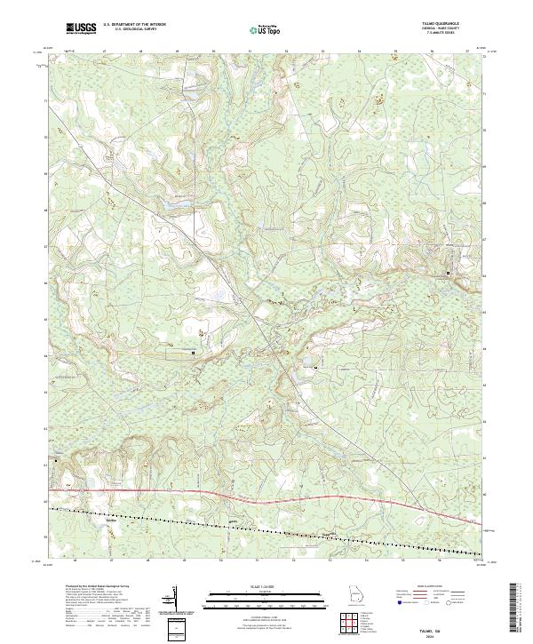 Talmo, GA — USGS 7.5-minute topo (2024)