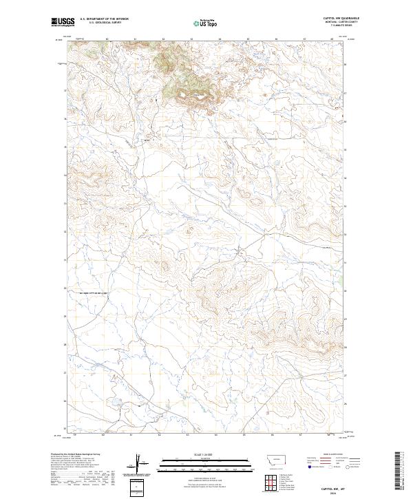 Capitol NW, MT — USGS 7.5-minute topo (2024)