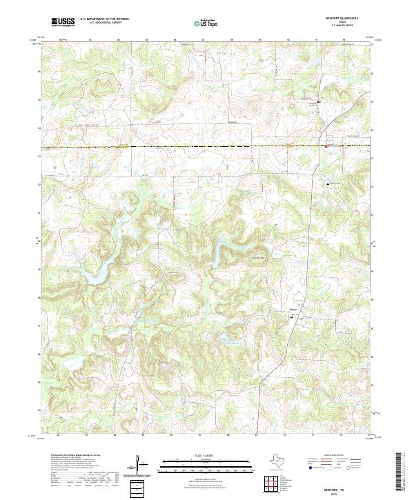 Newport, TX — USGS 7.5-minute topo (2022)