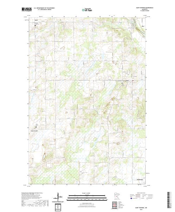 Saint Stephen, MN — USGS 7.5-minute topo (2022)