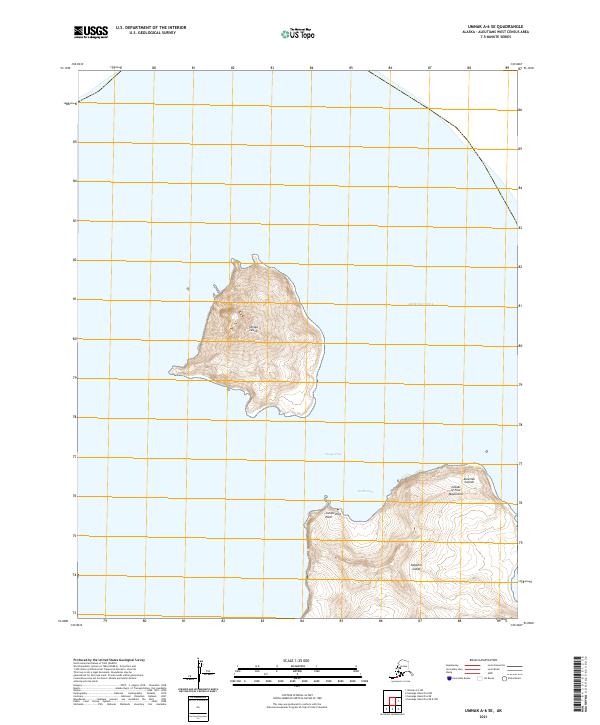 Umnak A-6 SE, AK — USGS 7.5-minute topo (2021)