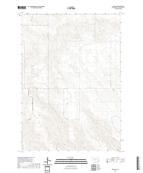 Vivian SW, SD — USGS 7.5-minute topo (2021)