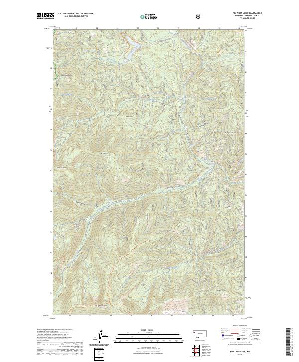 Fishtrap Lake, MT — USGS 7.5-minute topo (2024)