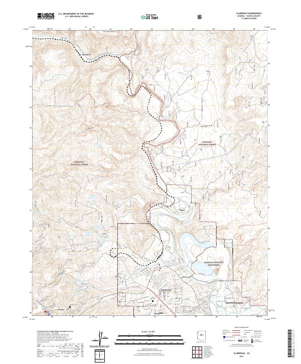 Clarkdale, AZ — USGS 7.5-minute topo (2021)