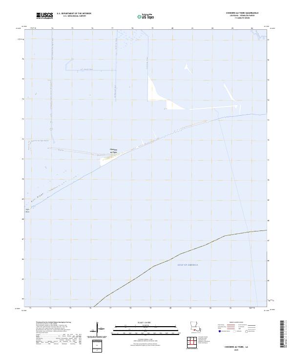 Cheniere au Tigre, LA — USGS 7.5-minute topo (2025)
