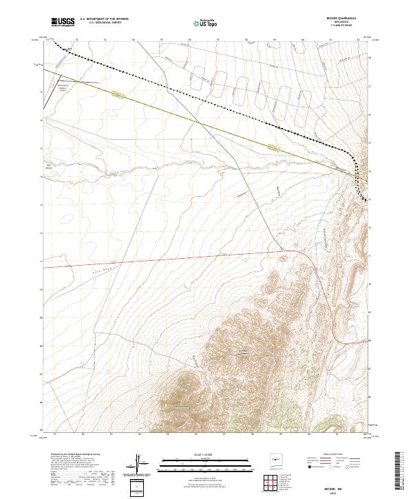 Becker, NM — USGS 7.5-minute topo (2023)