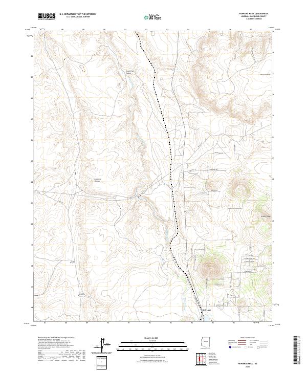 Howard Mesa, AZ — USGS 7.5-minute topo (2021)