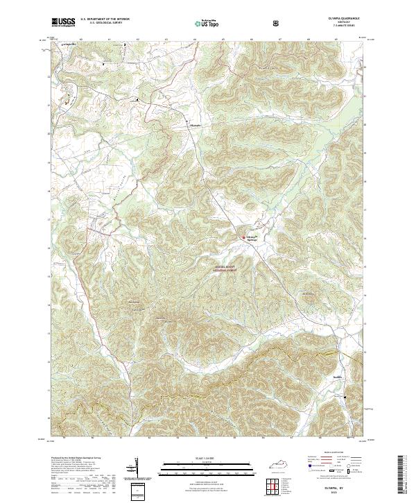 Olympia, KY — USGS 7.5-minute topo (2022)
