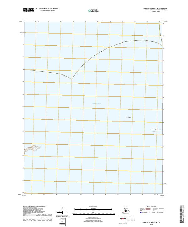 Samalga Island D-4 NE, AK — USGS 7.5-minute topo (2021)