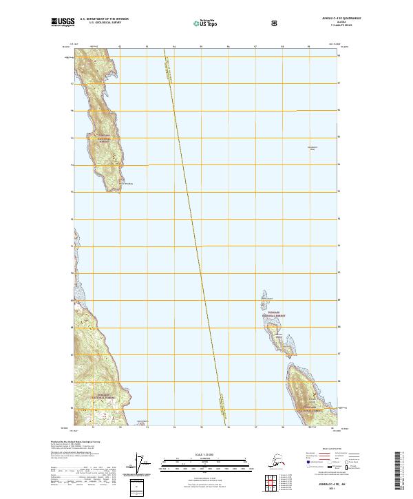 Juneau C-4 SE, AK — USGS 7.5-minute topo (2021)