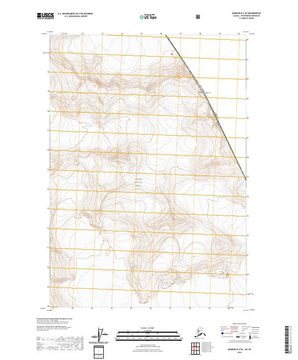 Sumdum B-2 SE, AK-BC — USGS 7.5-minute topo (2024)