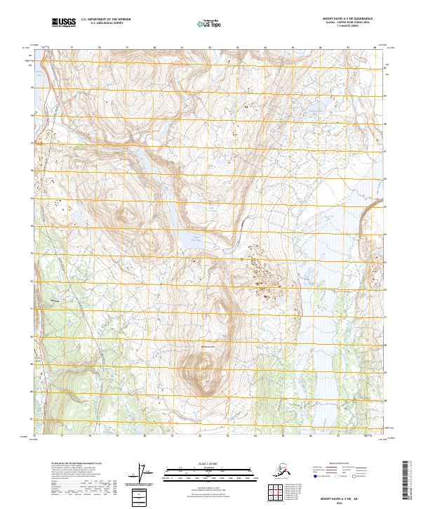 Mount Hayes A-3 SW, AK — USGS 7.5-minute topo (2024)