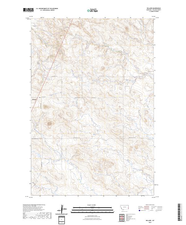 Willard, MT — USGS 7.5-minute topo (2024)