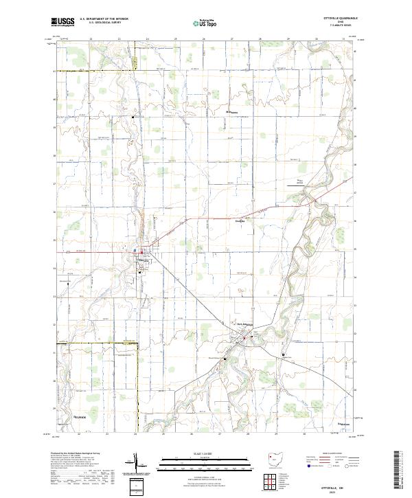 Ottoville, OH — USGS 7.5-minute topo (2023)