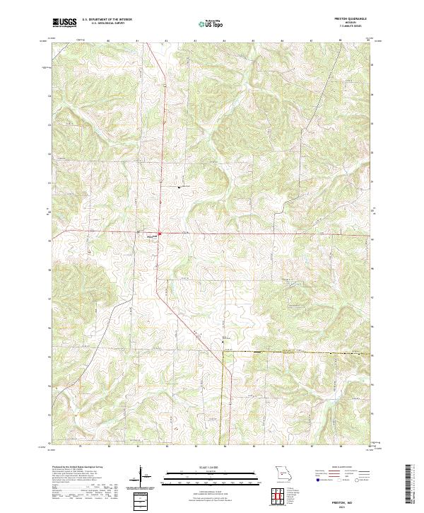 Preston, MO — USGS 7.5-minute topo (2021)