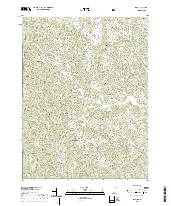 Ringgold, OH — USGS 7.5-minute topo (2023)