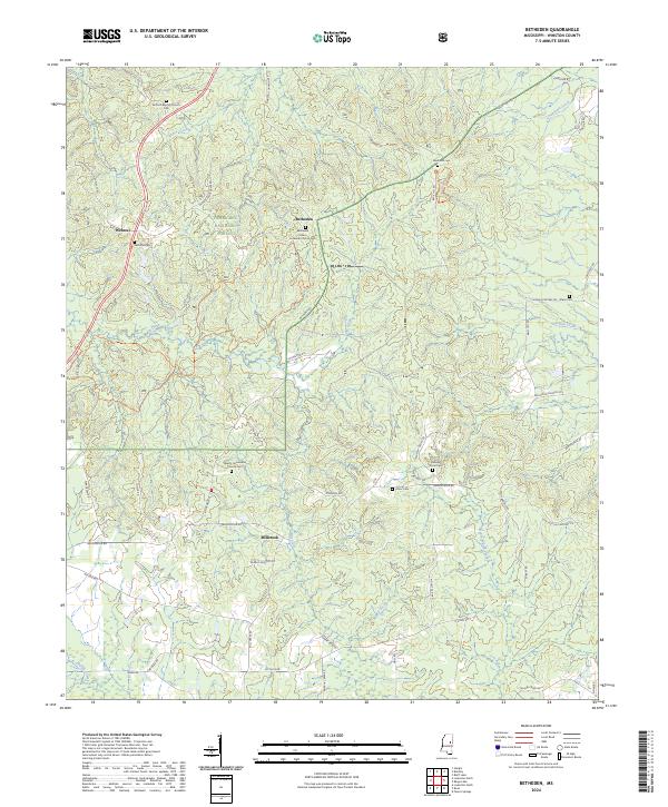 Betheden, MS — USGS 7.5-minute topo (2024)