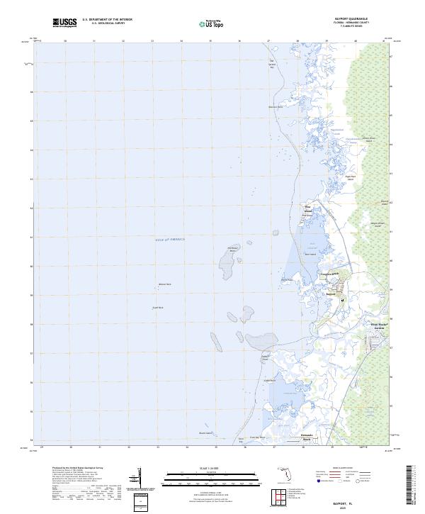 Bayport, FL — USGS 7.5-minute topo (2025)