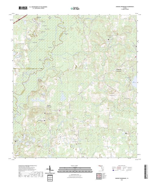Hinsons Crossroads, FL — USGS 7.5-minute topo (2024)