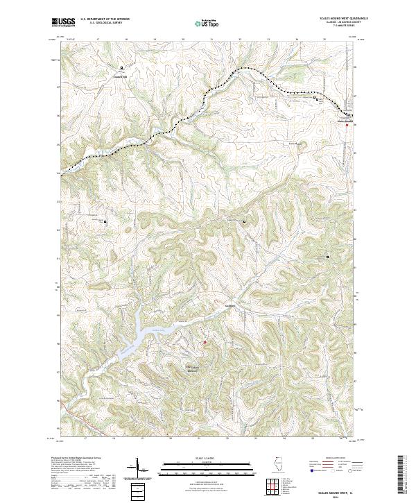 Scales Mound West, IL — USGS 7.5-minute topo (2024)
