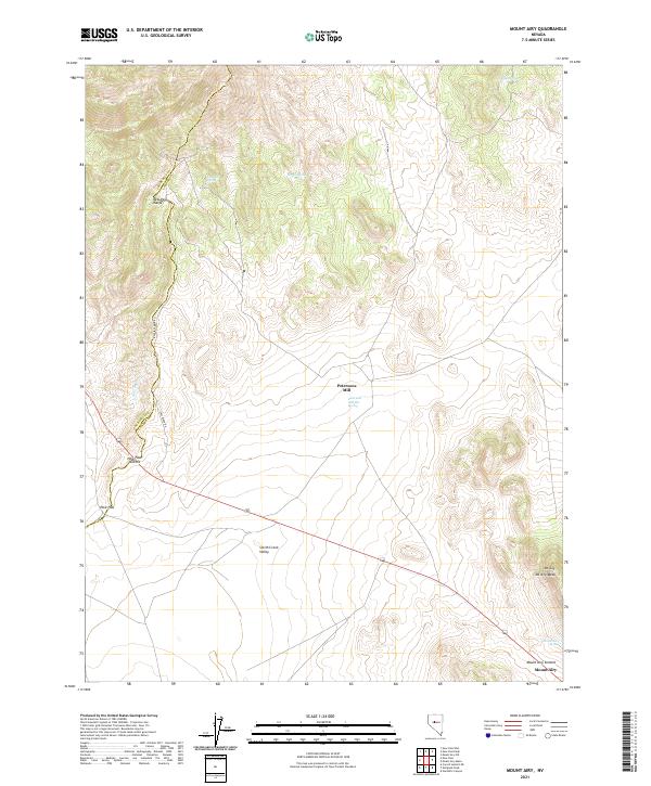 Mount Airy, NV — USGS 7.5-minute topo (2021)