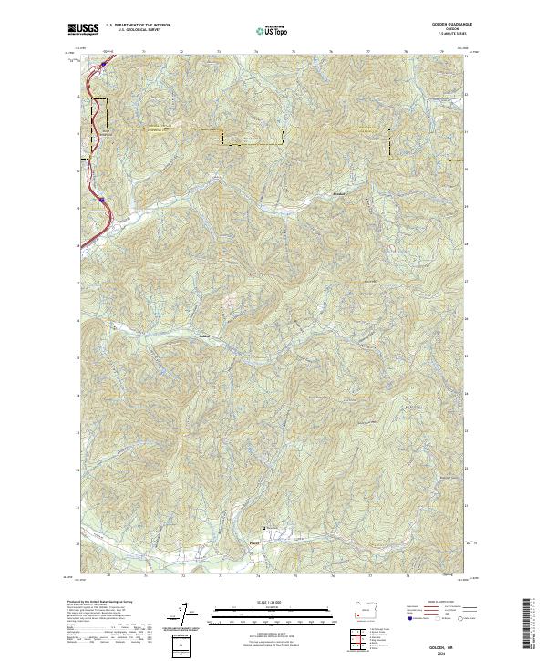 Golden, OR — USGS 7.5-minute topo (2024)