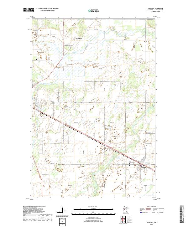 Verndale, MN — USGS 7.5-minute topo (2022)