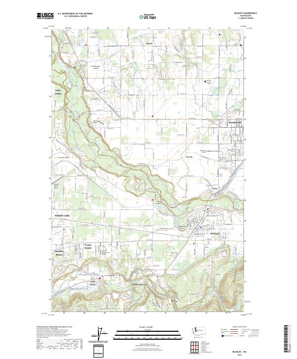Buckley, WA — USGS 7.5-minute topo (2023)