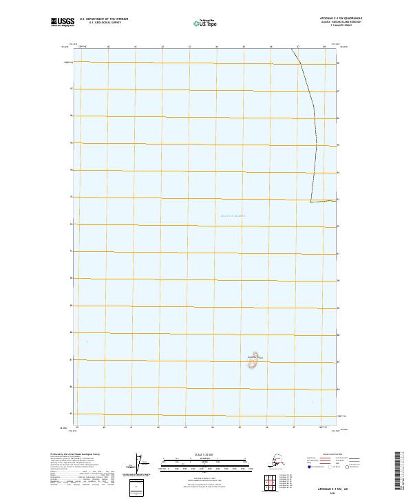 Afognak C-1 SW, AK — USGS 7.5-minute topo (2021)